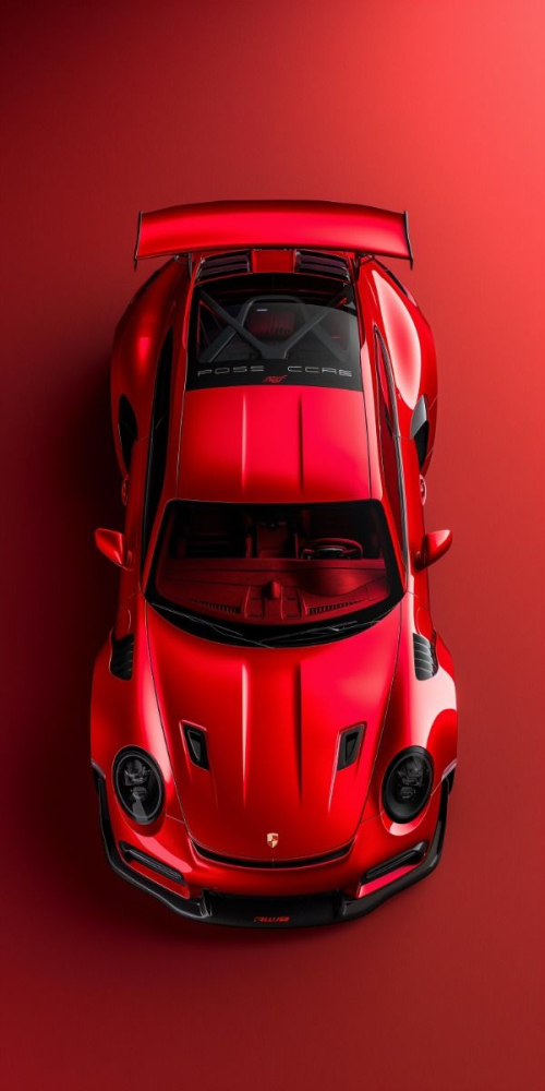 Red Car Mobile Phone Wallpaper Image 1