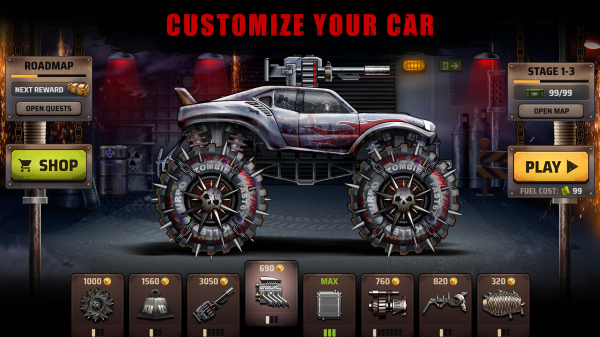 Zombie Hill Racing PRO - Climb Android Game Image 1