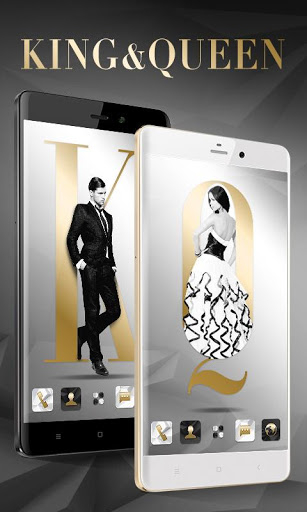 King&amp;Queen Go Launcher Android Theme Image 1