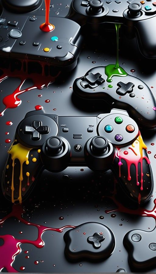 Game Controllers Mobile Phone Wallpaper Image 1