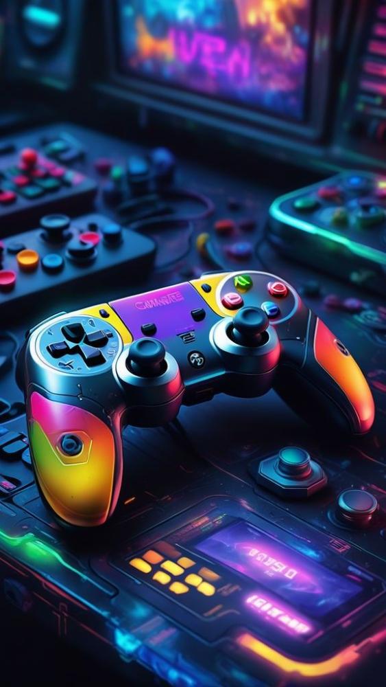 Game Controller Mobile Phone Wallpaper Image 1