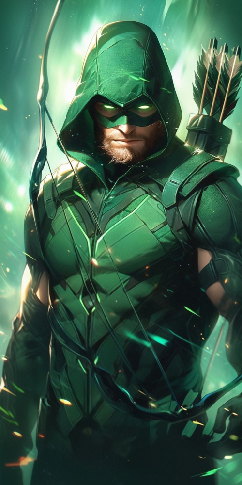 Green Arrow Mobile Phone Wallpaper Image 1