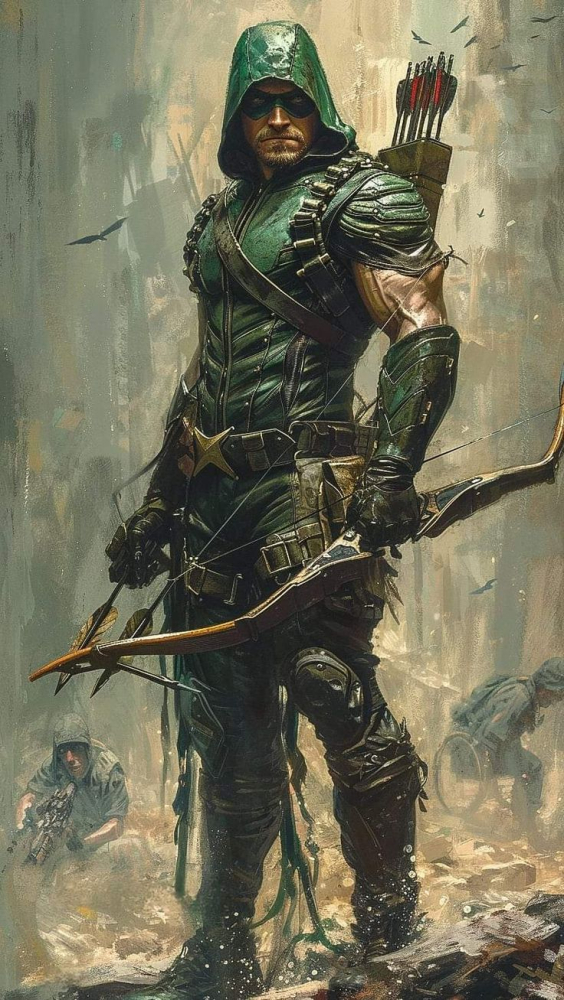 Green Arrow Mobile Phone Wallpaper Image 1