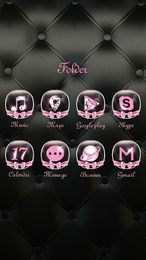 Pinky Bowknot Go Launcher Android Theme Image 3