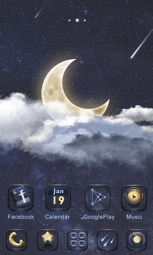 Moon Go Launcher Android Theme Image 2