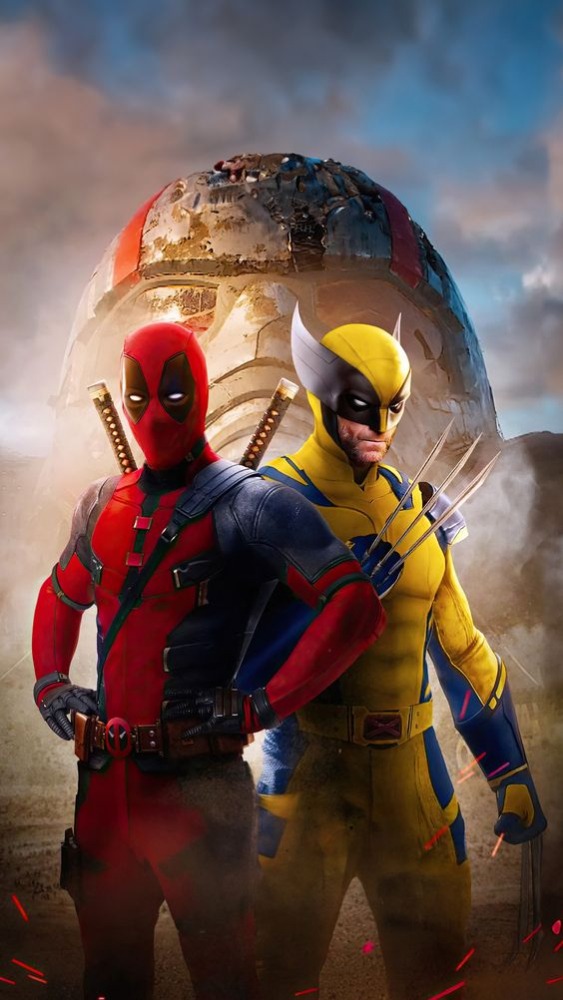 Deadpool &amp; Wolverine Mobile Phone Wallpaper Image 1