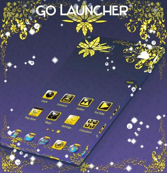 Gold Go Launcher Android Theme Image 1