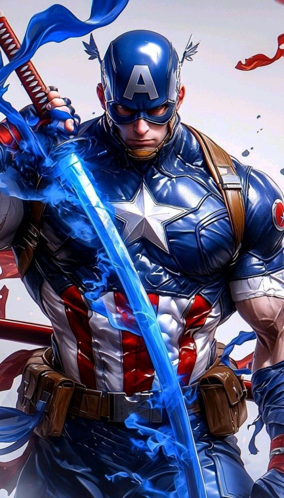 Captain America Mobile Phone Wallpaper Image 1