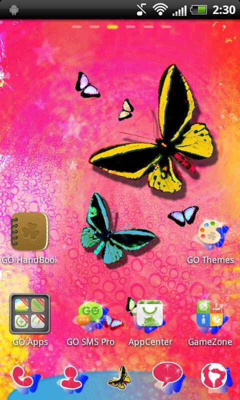 Butterfly Go Launcher Android Theme Image 1