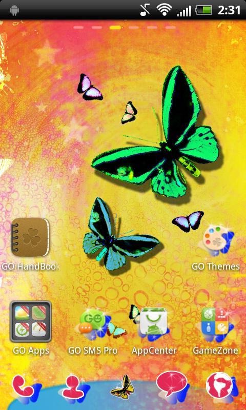 Butterfly Go Launcher Android Theme Image 2