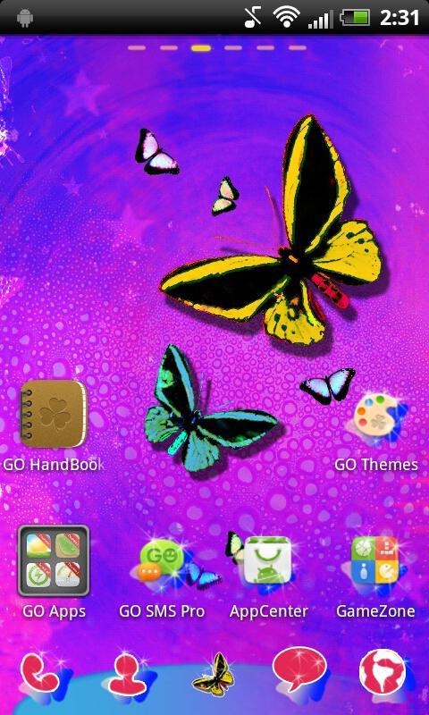 Butterfly Go Launcher Android Theme Image 3