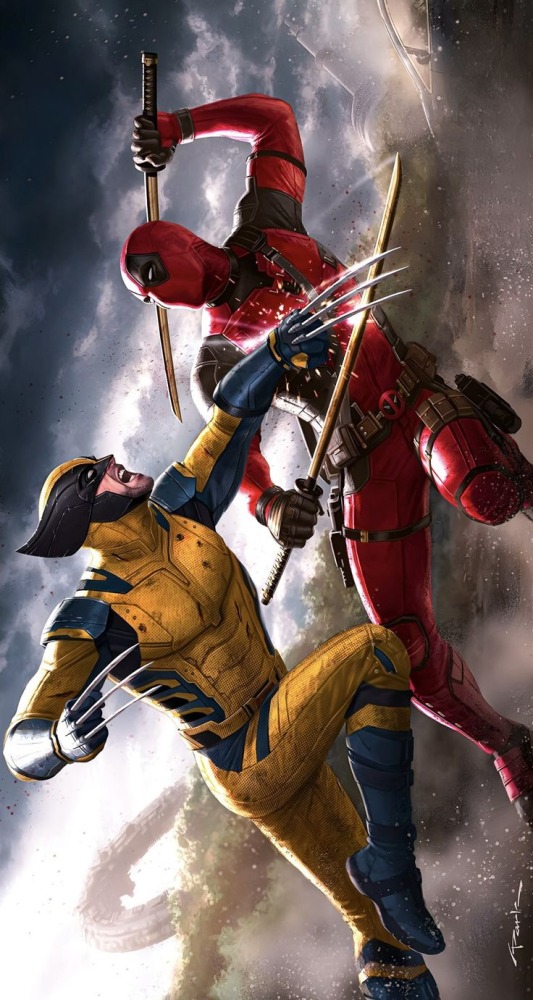 Deadpool &amp; Wolverine Mobile Phone Wallpaper Image 1