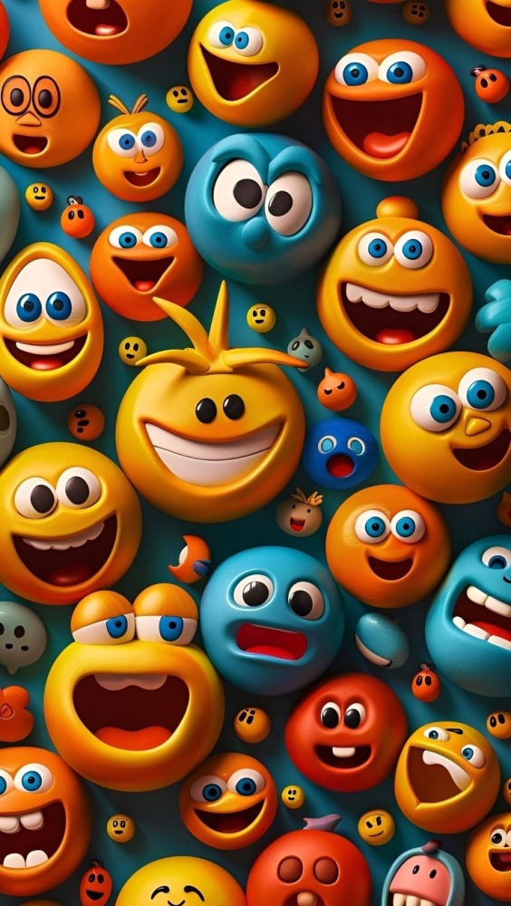 Funny Faces Mobile Phone Wallpaper Image 1