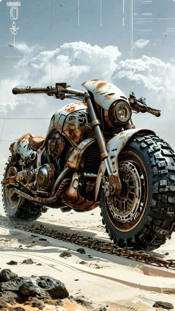 Heavy Bike Mobile Phone Wallpaper Image 1