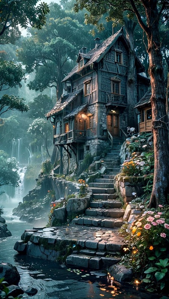 Haunted House Mobile Phone Wallpaper Image 1