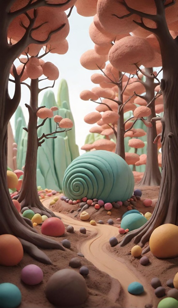 Candy Forest Mobile Phone Wallpaper Image 1