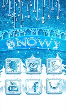 Snowy Go Launcher Android Theme Image 1
