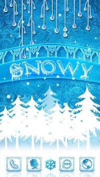 Snowy Go Launcher Android Theme Image 2
