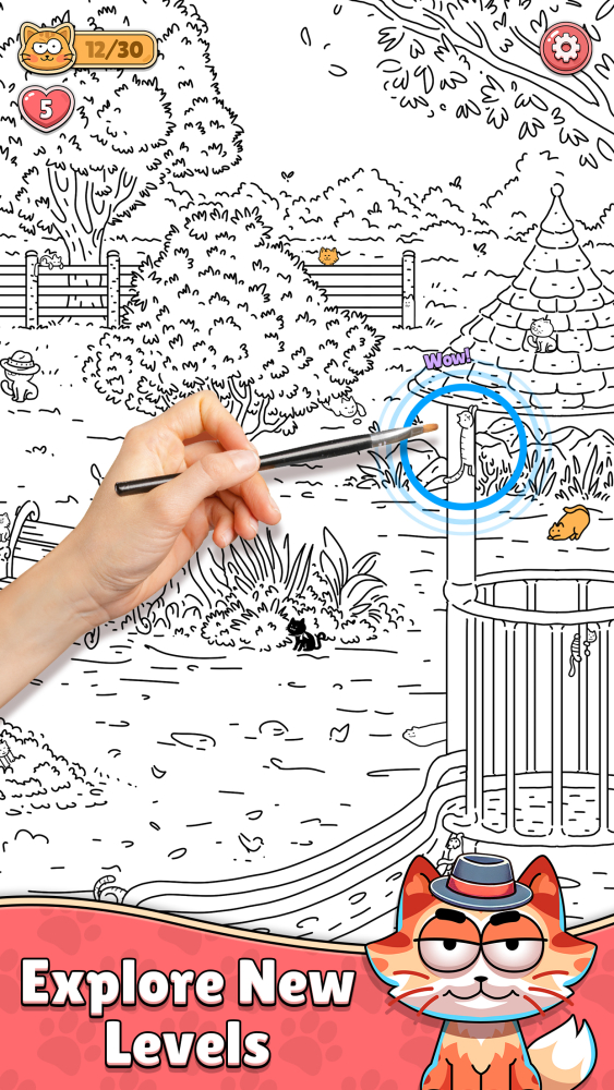 Find The Cat - Spot It! Android Game Image 2