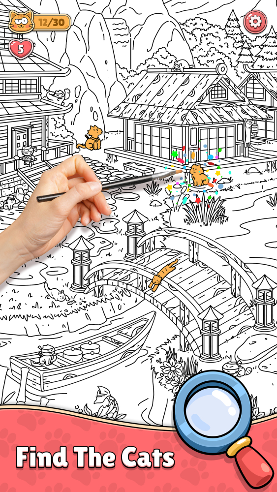 Find The Cat - Spot It! Android Game Image 3