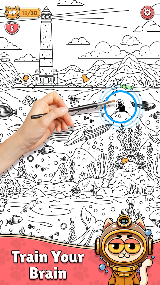 Find The Cat - Spot It! Android Game Image 4