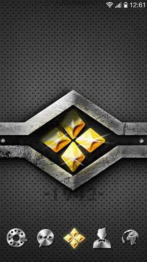 K-Iron Go Launcher Android Theme Image 2