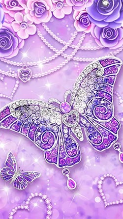 Purple Diamond Butterfly