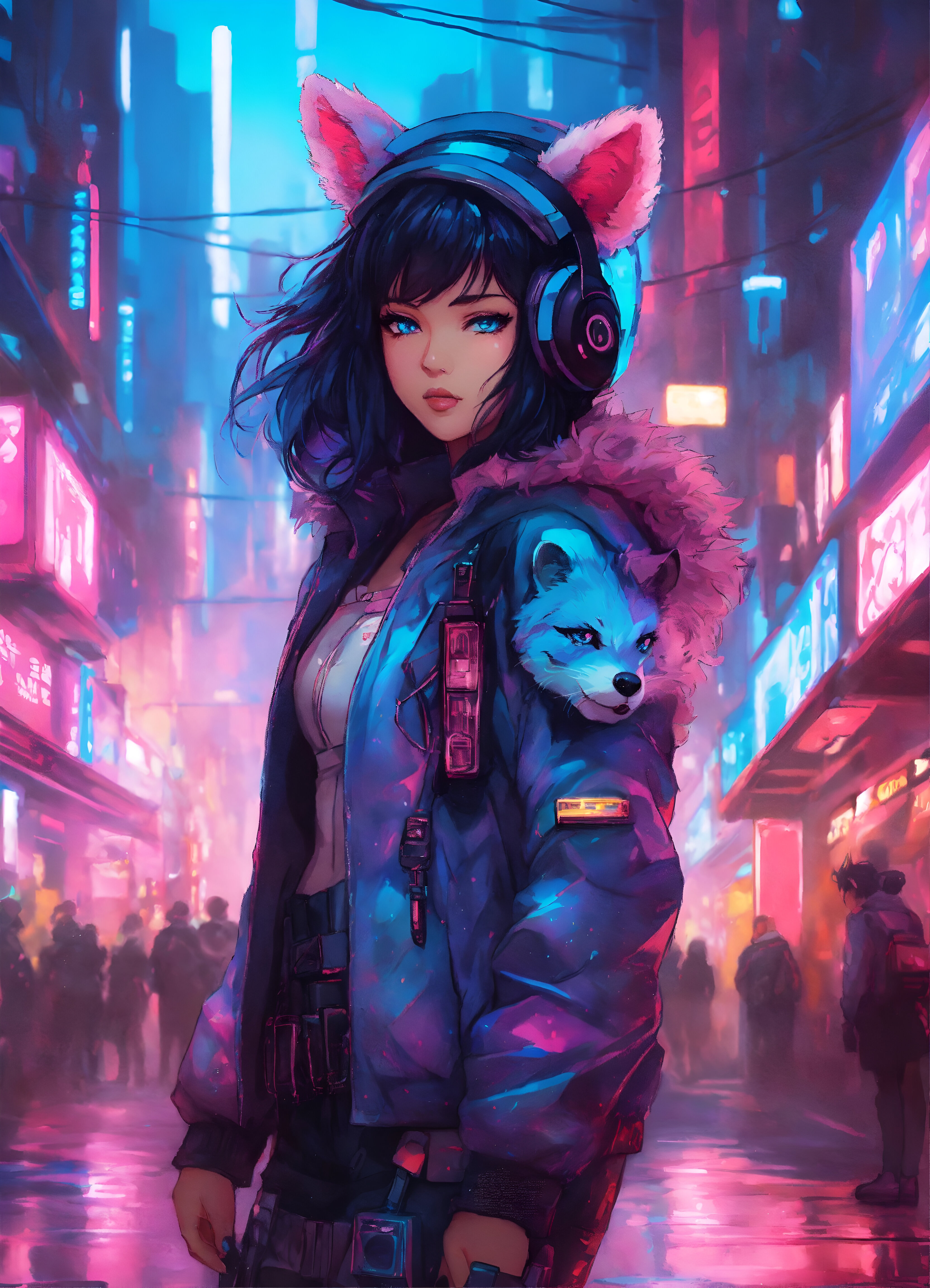 Cyberpunk Anime Girl