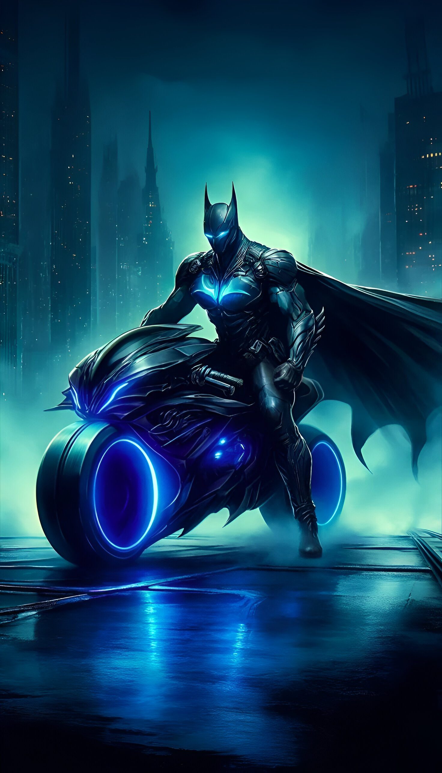 Batman On His Bike