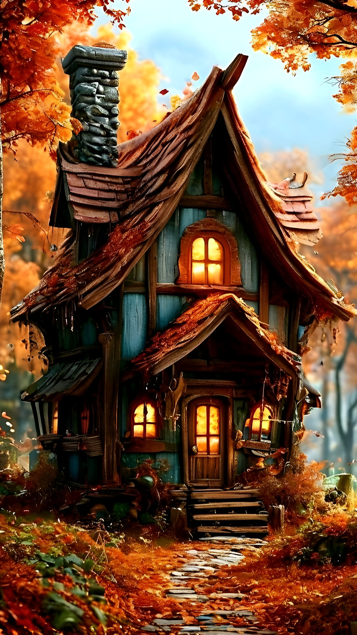 Autumn Wood House