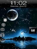 Animated Clock Sony Ericsson W902 Wallpaper