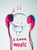 I Love Music LG S365 Wallpaper