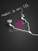 Music Is My Life Nokia 7390 Wallpaper