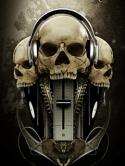Music Skulls Sony Ericsson T700 Wallpaper