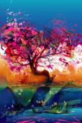 Painted Tree Acer beTouch T500 Wallpaper