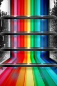 Rainbow Shelf Unnecto Blaze Wallpaper