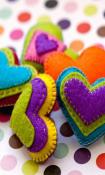 Colorful Hearts LG GW880 Wallpaper