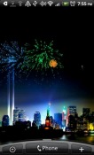 City Fireworks Samsung Galaxy Y S5360 Wallpaper