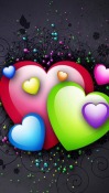 Love Hearts  Mobile Phone Wallpaper