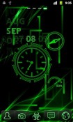 Neon Clock Huawei nova 7i Wallpaper