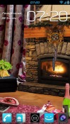 Romantic Fireplace QMobile NOIR A10 Wallpaper