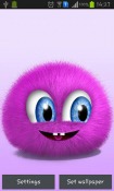 Pink Fluffy Ball Android Mobile Phone Wallpaper