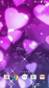 Purple Hearts Android Mobile Phone Wallpaper