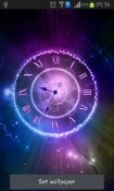 Shining Clock Android Mobile Phone Wallpaper