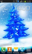 Snowy Christmas Tree HD Android Mobile Phone Wallpaper