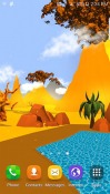 Cartoon Desert 3D QMobile NOIR A10 Wallpaper