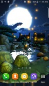 Cartoon Night Town 3D QMobile NOIR A10 Wallpaper