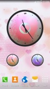 Love: Clock Android Mobile Phone Wallpaper