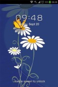 Flowers And Butterflies HTC Hero Wallpaper