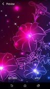 Neon Flower Android Mobile Phone Wallpaper